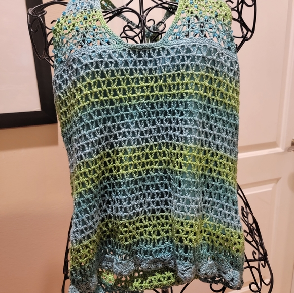 Tommy Bahama Tops - Tommy Bahama Gorgeous Crochet Top Size S